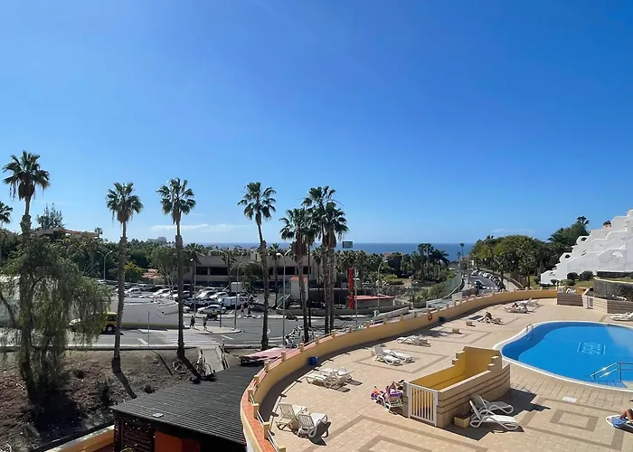 Oasis 1-bedroom Ocean View Large Terrace Pool Full Kitchen Lejlighed Costa Adeje (Tenerife)